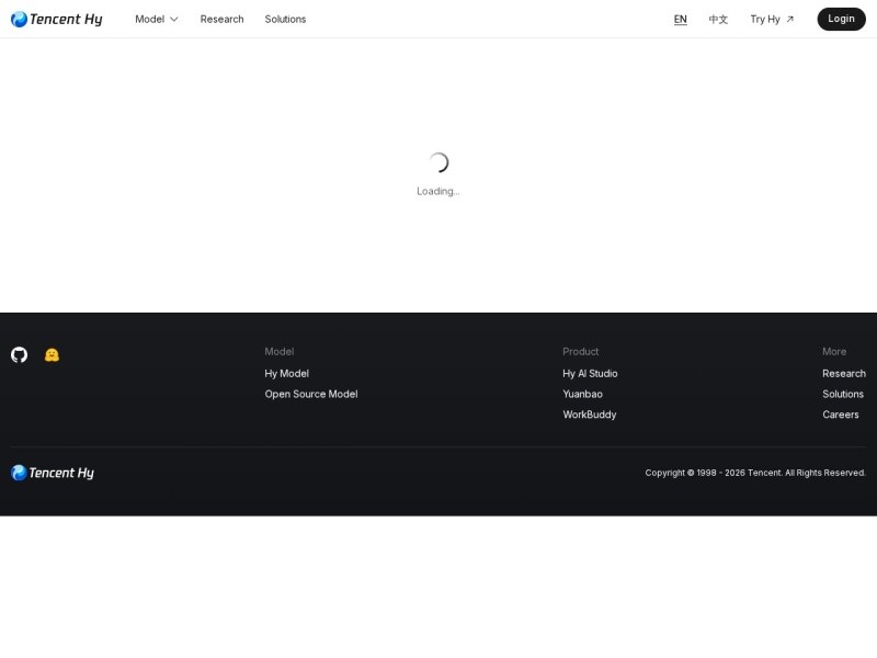 Tencent Hy / 腾讯混元 > hunyuan.tencent.com